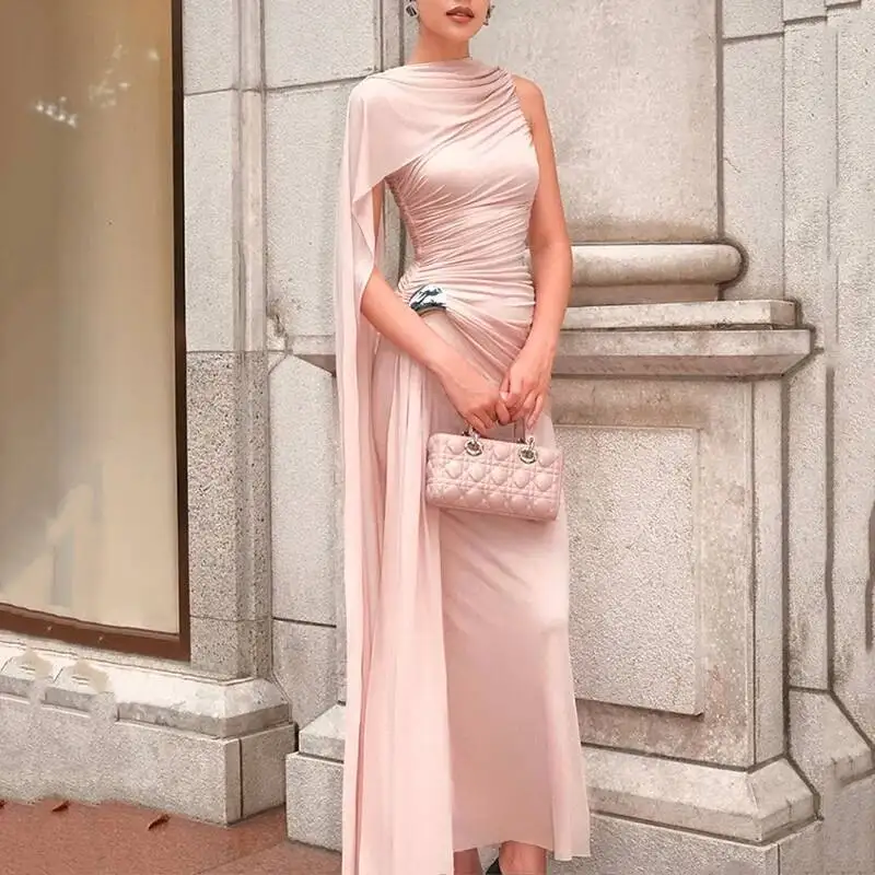 what is asymmetrical dress Strapless Satin Prom Dress with Pleated Bodice, Asymmetric Neckline, a   Viniodress