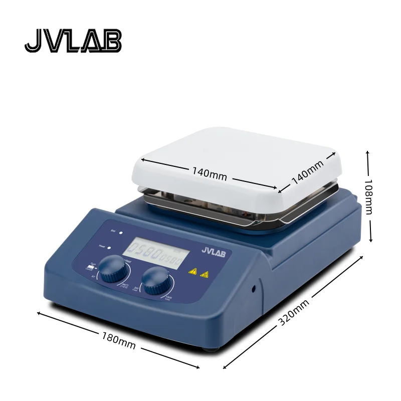 Magnetic Hotplate Stirrer MS-H380-Pro LCD Display Lab Magnetic Stirrer With Ceramic Coated Plate Max.capacity 5L Temp. 380(C)