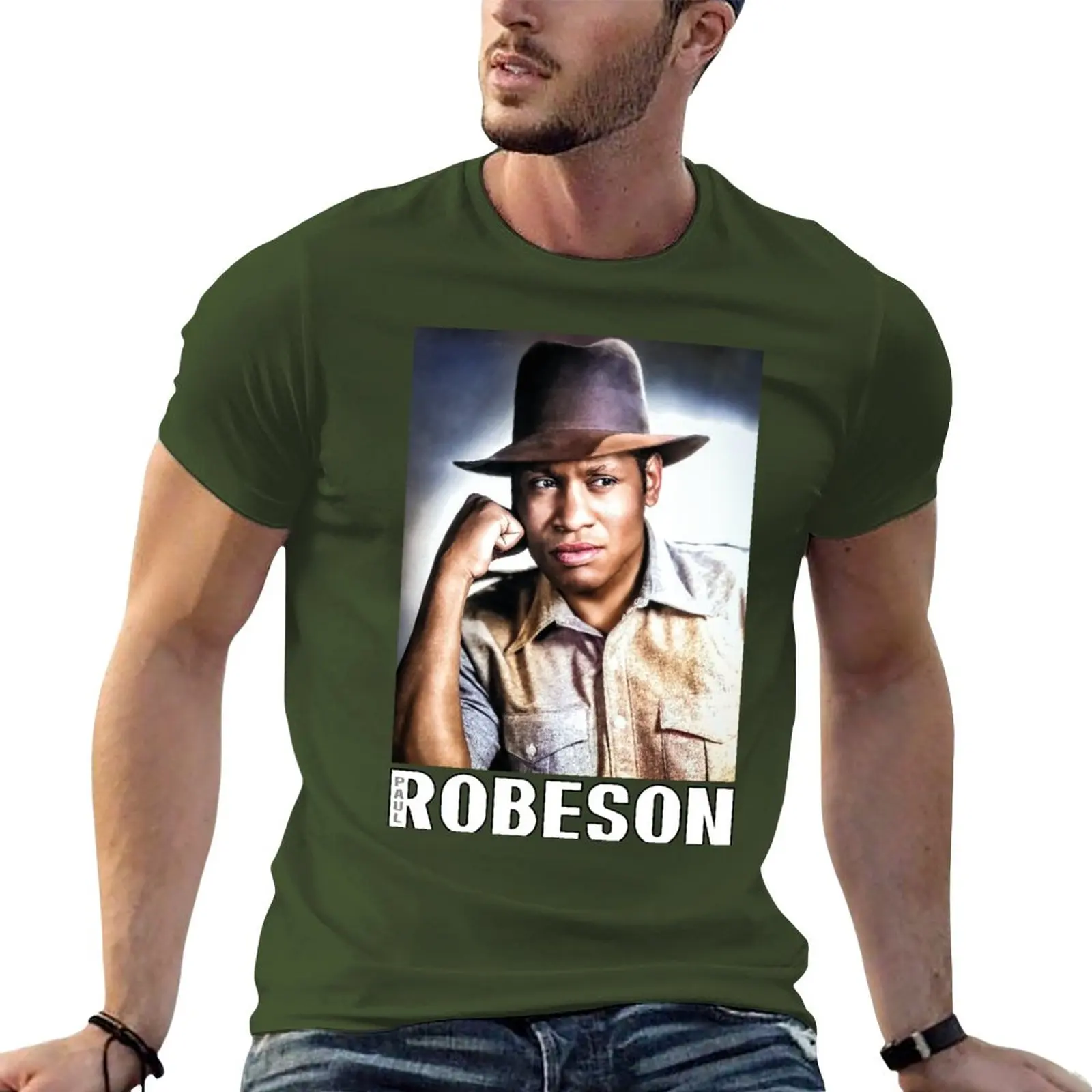 

New Paul Robeson T-Shirt custom t shirt sweat shirts graphics t shirt summer tops men workout shirt