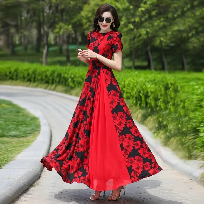 forever new red floral dress Midi Dress Forever New Formal Forever New Long Sleeve Maxi Dress In Red  Rose Floral ASOS