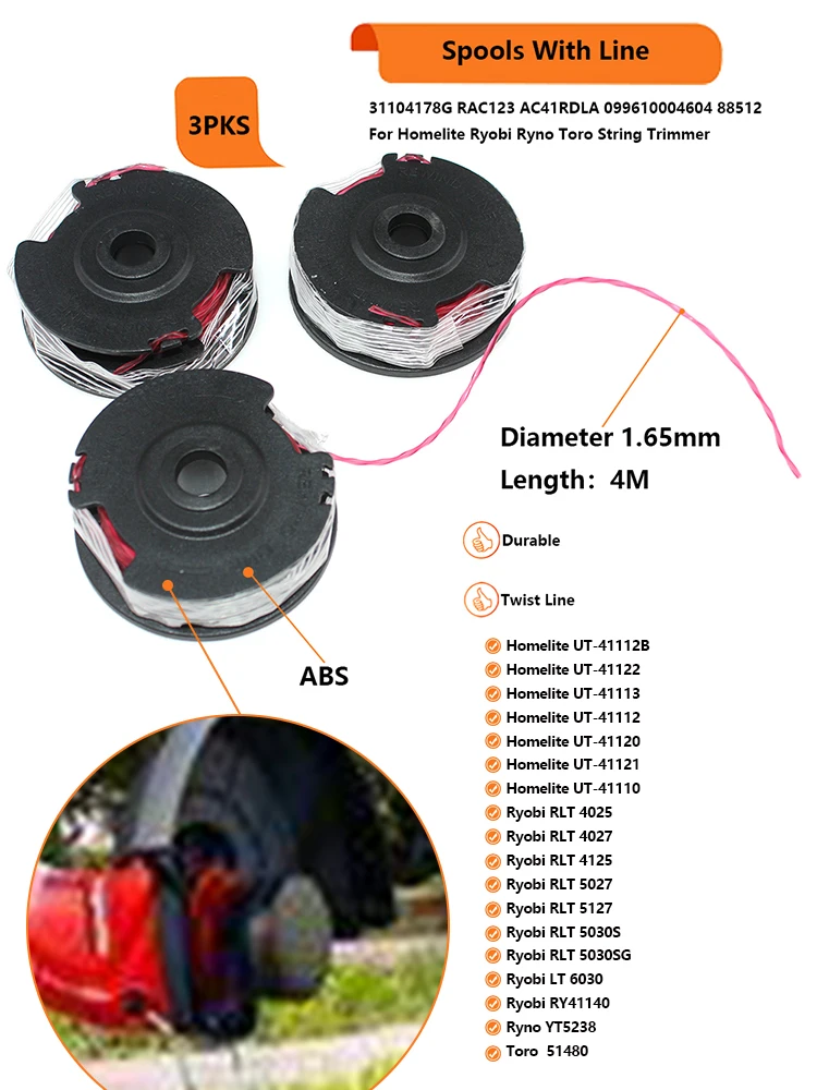 Spool And Line Homelite Ut-41112 Ut 