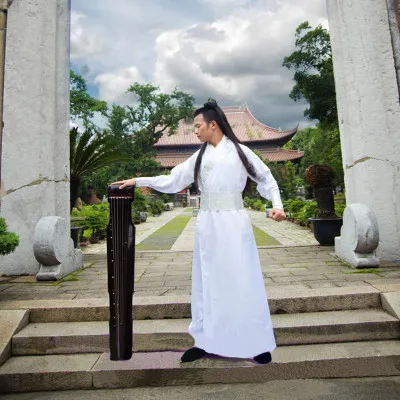 White sleeves with silver trim