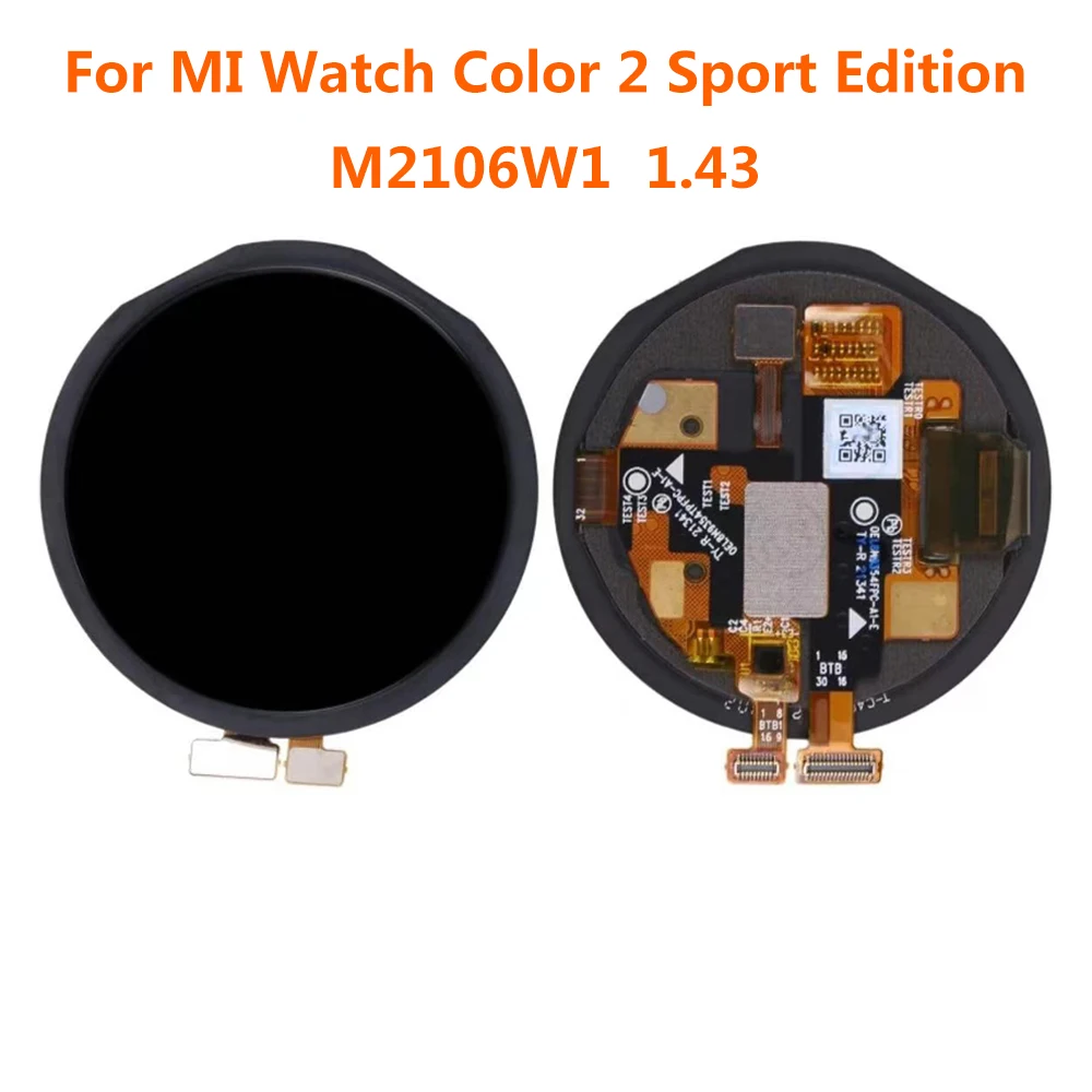 

1.43“ inch For Xiaomi Smart Watch Color 2 M2106W1 LCD Display Touch Screen Digitizer Assembly Replacement Parts