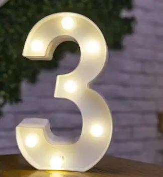 Lampe Chiffre LED Pour 30e Anniversaire - Chiffres Lumineux Pour Décorations D'anniversaire - Fonctionne Avec Piles - Lumière Blanche Chaude - 100 Cm