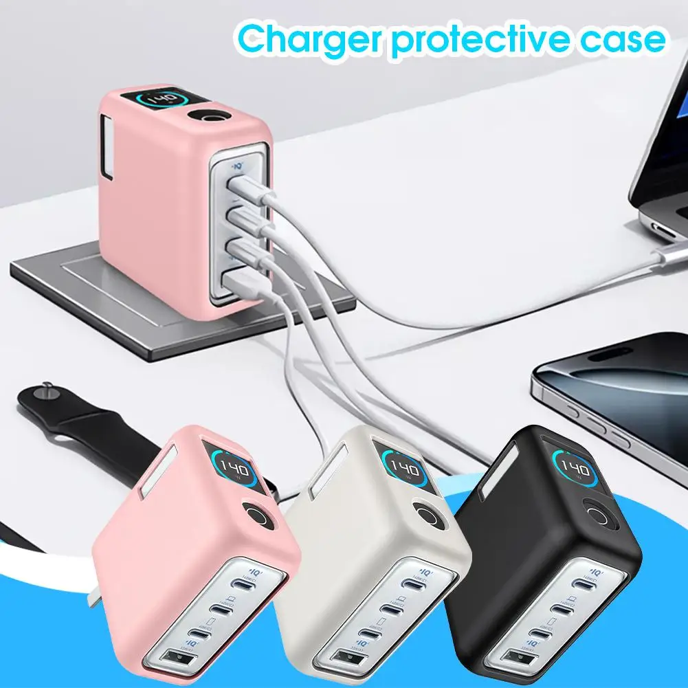 Anker Zolo 140W 4포트 질화갈륨 충전기용 보호 실리콘 커버 방진 방지 ..