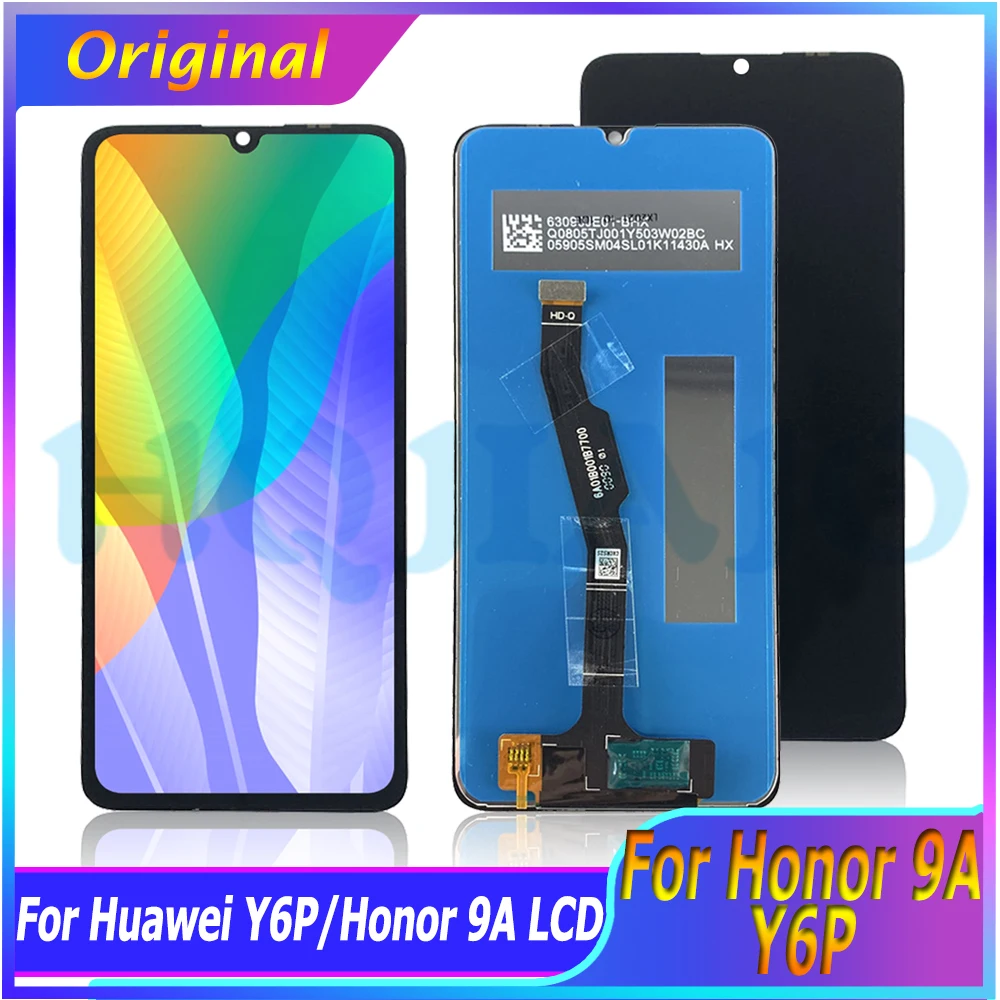 Original For Huawei Y6P LCD Display MED-LX9 MED-LX9N Touch