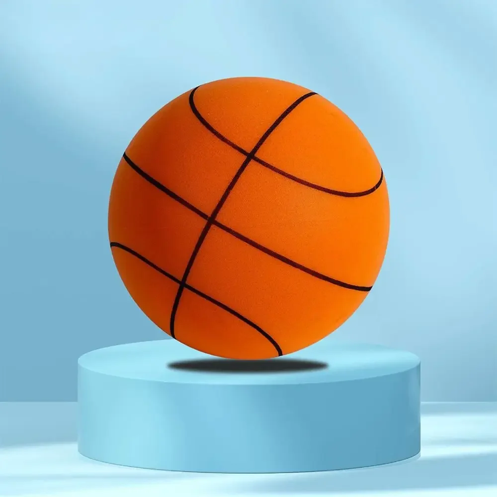 Basket-Ball Silencieux En Mousse Souple - Ballon D'Entraînement Sans Bruit Pour Enfants Et Adultes, Très Élastique