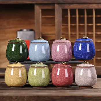 Barattolo di zucchero portatile per tè e caffè Mini contenitore ermetico per barattoli da cucina con coperchio Bottiglie e barattoli di stoccaggio in Cina Regali per la casa 1