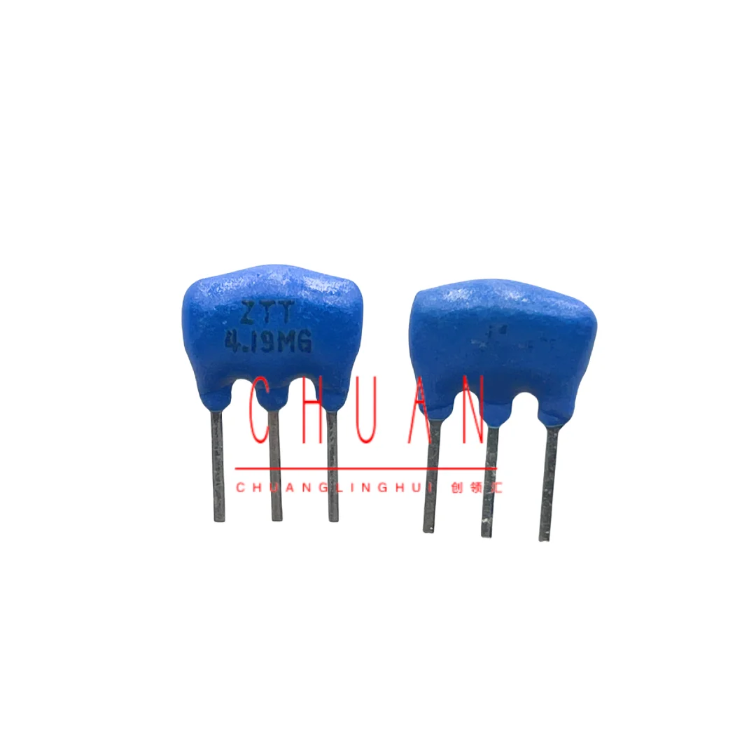 50pcs/세라믹 크리스탈 4.19MHZ ZTT4.19MG 인라인 크리스탈 3 다리 ZTA4.19M ZTT4.0MG