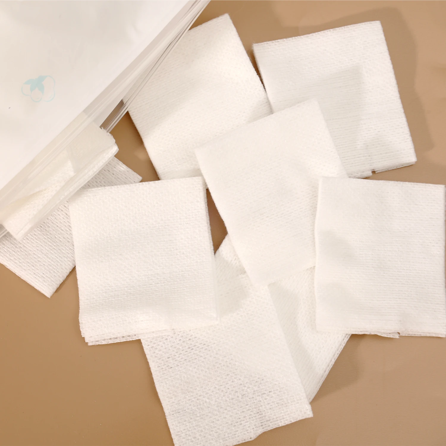 Recycled Fiber Wet Compress Cotton Pads for Makeup and Face Care
