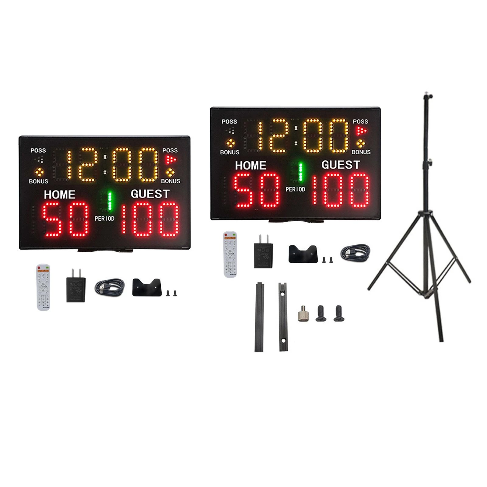 Digital Scoreboard Score Keeper Electronic Scoreboard with Accessories