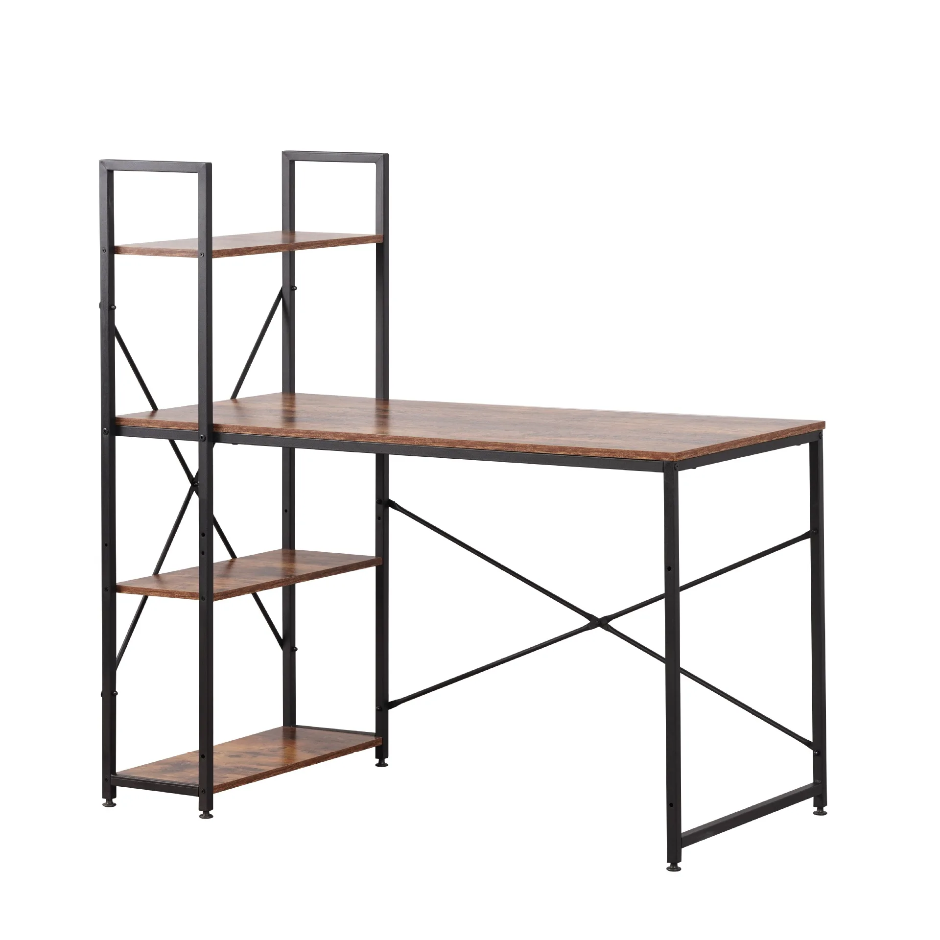 Computer Office Desk Workstation 4 Shelves for Storage Study Writing PC Laptop Dining Gaming Table Home