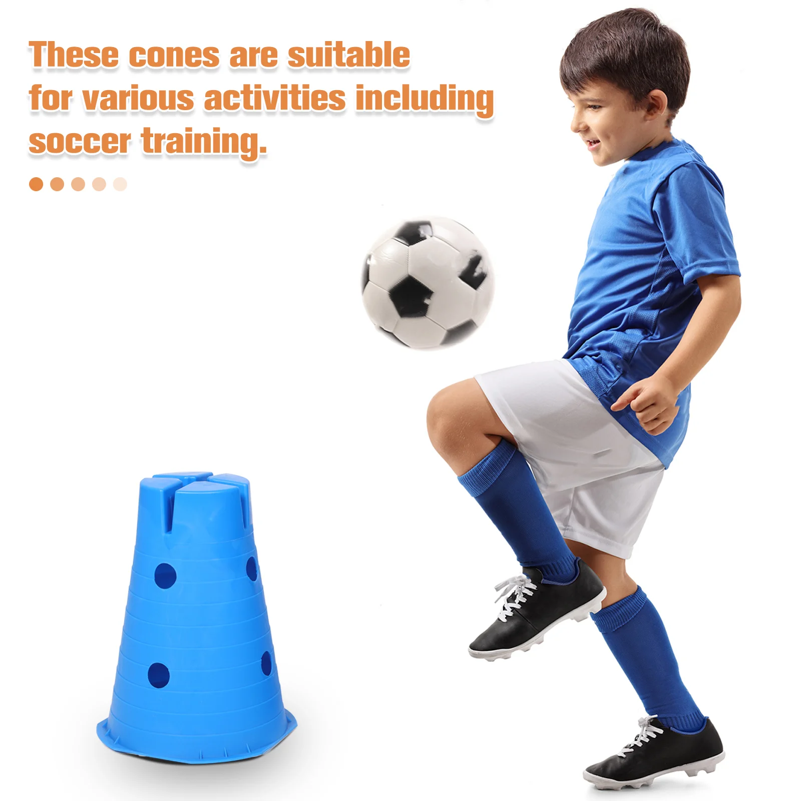 2 Pcs Small Hurdles Basketball Marker Cones Kids Football Equipment Sports Training Supplies Soccer Cone Foot Training Hoops