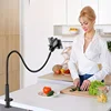 Lazy Bedside DesktopMobile Phone Clamp Bracket Flexible Long Arm Gooseneck Lazy Person Bracket With Handle Overhead Live Bracket 2