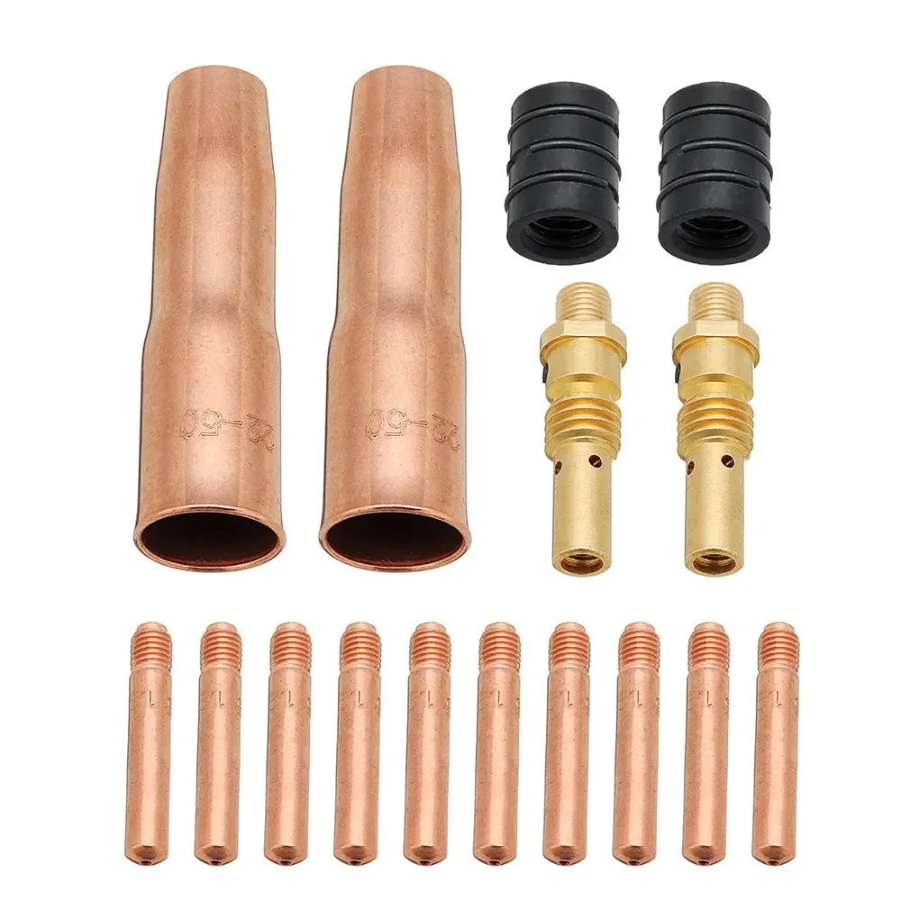 

16pcs Gas Shielded Welding Set Waterproof Nozzle Adapter High-strength Rustproof Gas Diffuser Easy Installment