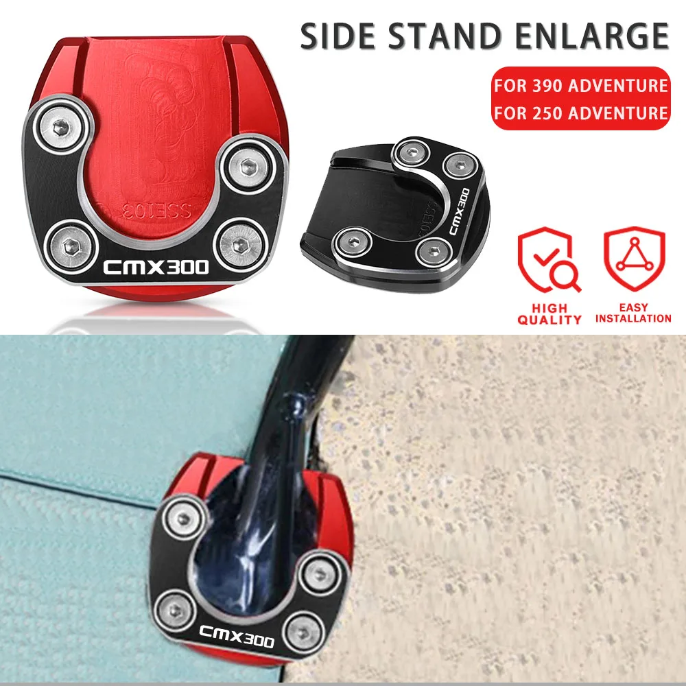 

For Honda CMX Rebel 500 300 CMX300 CMX500 2017-2023 2021 2019 2018 Motorcycle Kickstand Extension Pad Side Stand Enlarger Plate