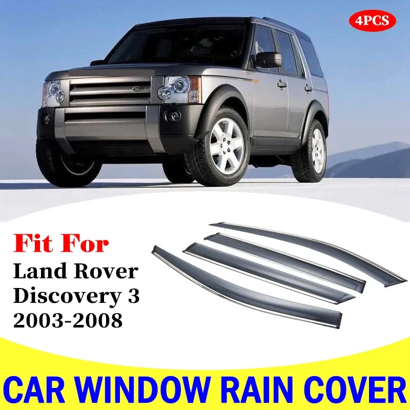 

Козырек на окно для Land Rover Discovery 3 2003-2008, автомобильные дождевики, дефлекторы, навес, отделка, крышка, внешние аксессуары для стайлинга автомобиля