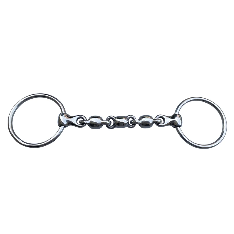 Embout De Bride à Anneaux (snaffle) Challenger - 5 Pouces - Caoutchouc Confort - Neuf