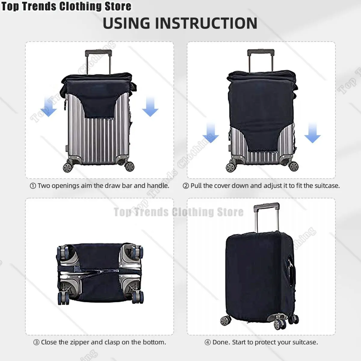 Custom Jamaica One Love Culture Pattern Travel Luggage Cover Washable Suitcase Cover Protector Fit 18-32 Inch 5