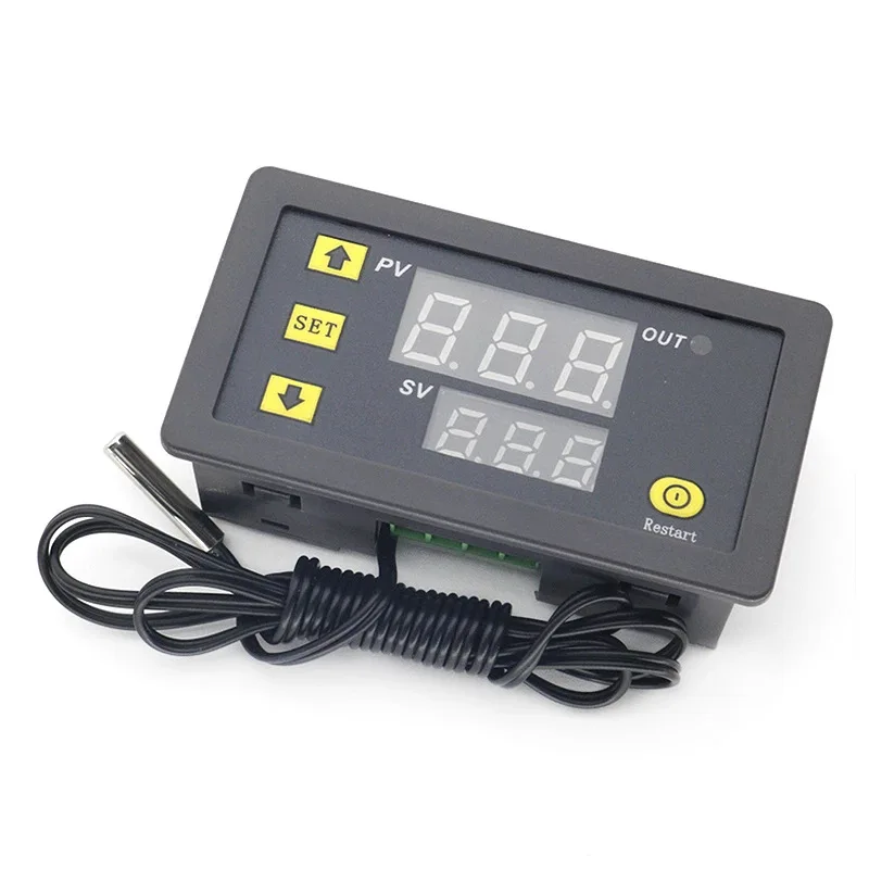 W3230 Mini Digital Temperature Controller 12V 24V 220V Thermostat Regulator Heating Cooling Control Thermoregulator With Sensor