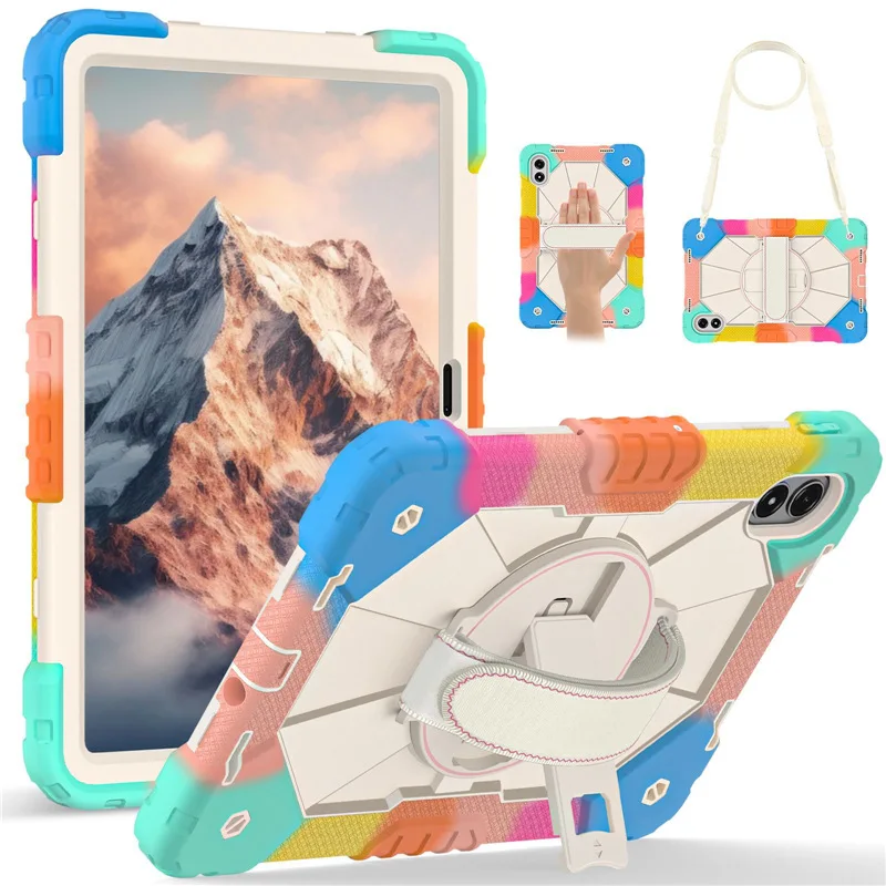 360 Rotating Stand Tablet Case with Shoulder Strap