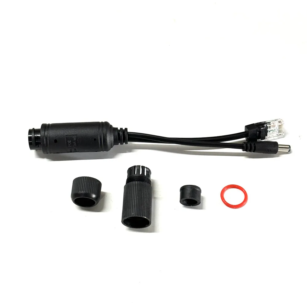 DC12V 방수 POE 분배기 10/100Mbps 이더넷을 통한 실외 전원 공급 분배기 IEEE802.3af/at POE에서 카메라용 DC 전원 공급 장치로 변환