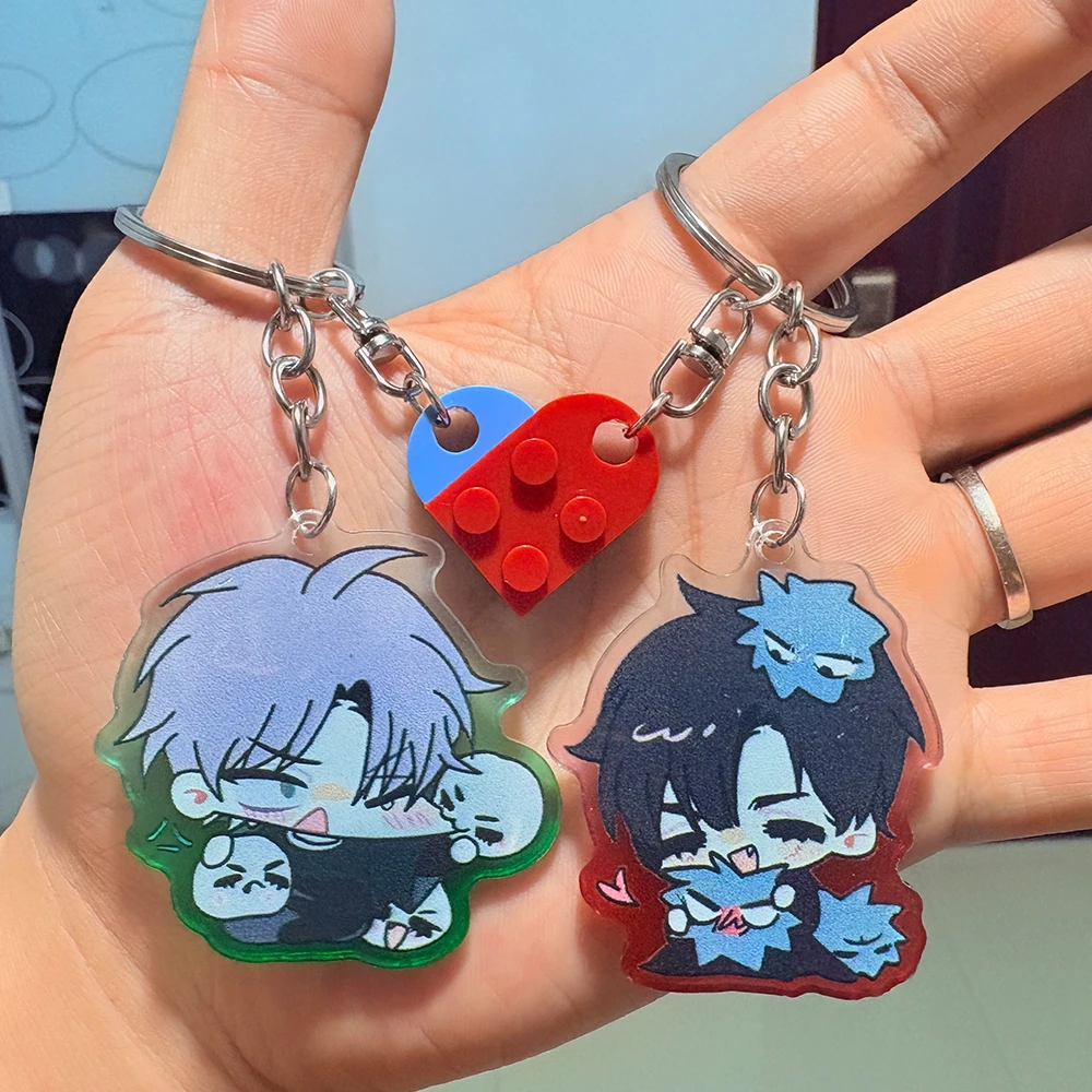 2 Teile/satz Beliebte Anime Alien Bühne Magnetische Schlüsselanhänger Bagpack Anhänger Ivan Bis Schlüsselanhänger Cosplay Requisiten Fans Paar Freunde Geschenke – Detail 5