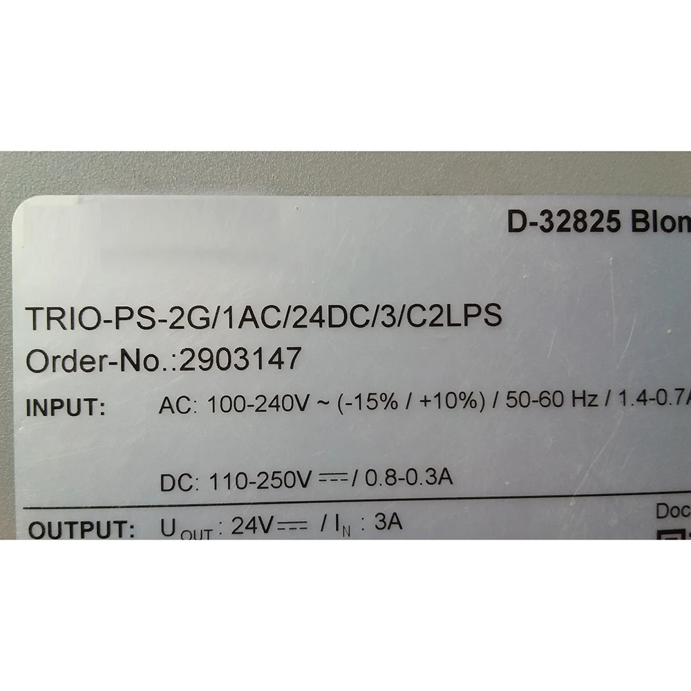 2903147 TRIO-PS-2G/1AC/24DC/3/C2LPS-2903147 TRIO POWER Supply Works Perfectly Fast Ship High Quality 5 2903147 TRIO-PS-2G/1AC/24DC/3/C2LPS-2903147 TRIO POWER Supply Works Perfectly Fast Ship High Quality - Image 3