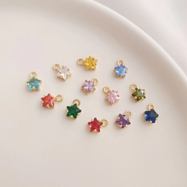 Jewelry Making Accessories Supplies  Star Charms Jewelry Making - Gold  Color Cz - Aliexpress