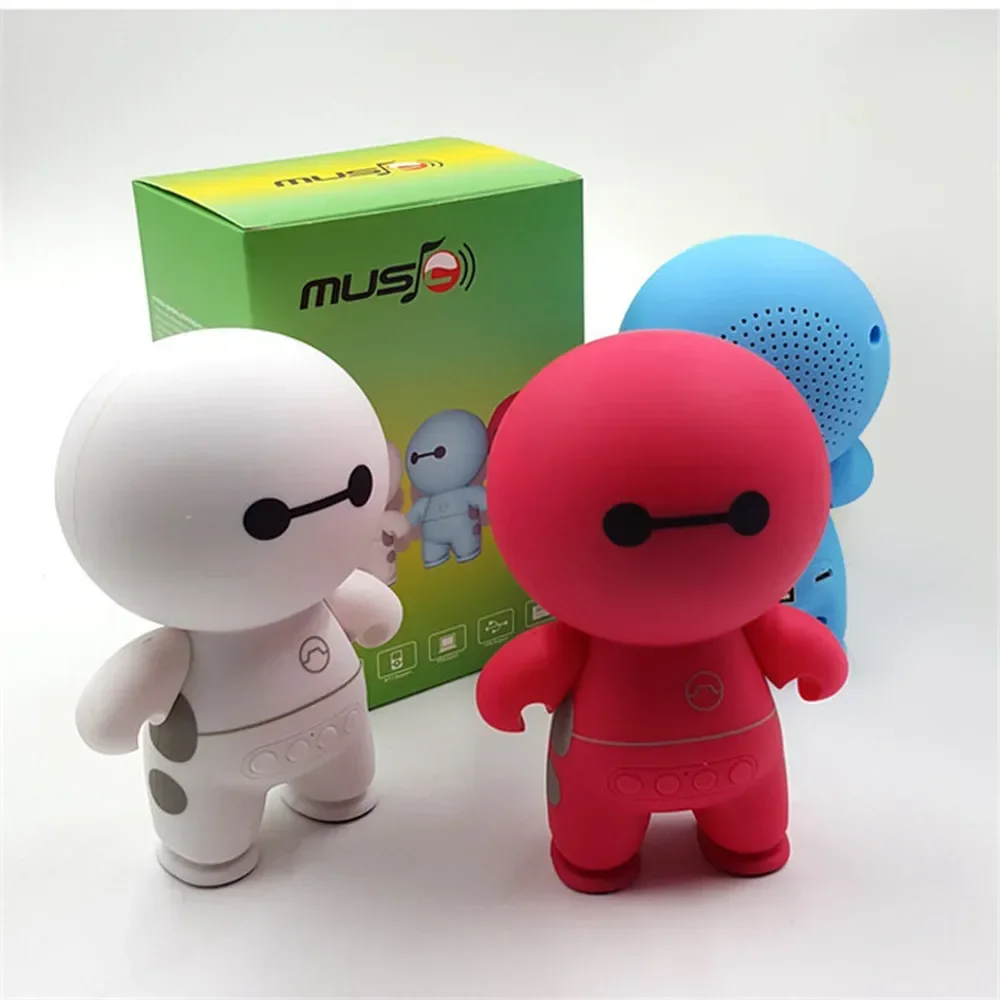 

Wireless Bluetooth Speaker Speaker Cute Cartoon Baymax Smart Handfree Mini Portable Wireless Bluetooth with Microphone