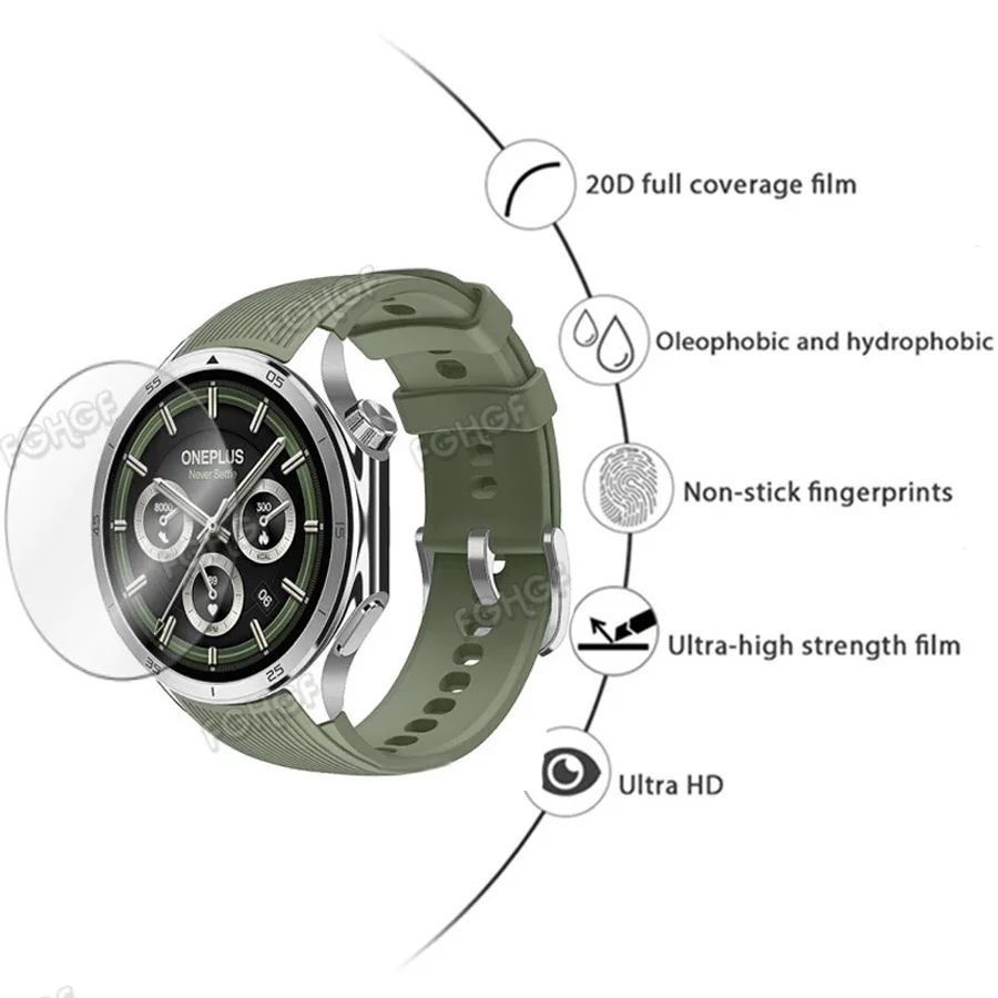 Premium 9H Tempered Glass Screen Protector - Smart Watch Protective Film Cover Accessories