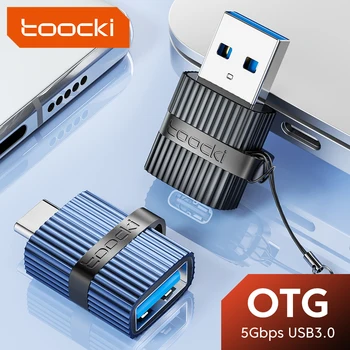 Toocki OTG USB A To Type C 어댑터 Type-C Male To USB Female 컨버터, Macbook Xiaomi Poco Samsung Huawei Type-C to USB C 어댑터