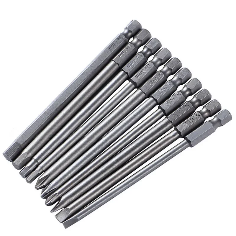 

10pcs Screwdriver Set SLOTTED Phillips Hex Combination Batch Head S2 Alloy Steel Magnetic Screw Driver Hand Tools for Mechanic