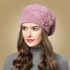 Autumn and Winter Korean Edition Fashion Versatile Rabbit Hair Knitted Wool Hat for Women Thickened and Plushed Warm Ear Protect 5