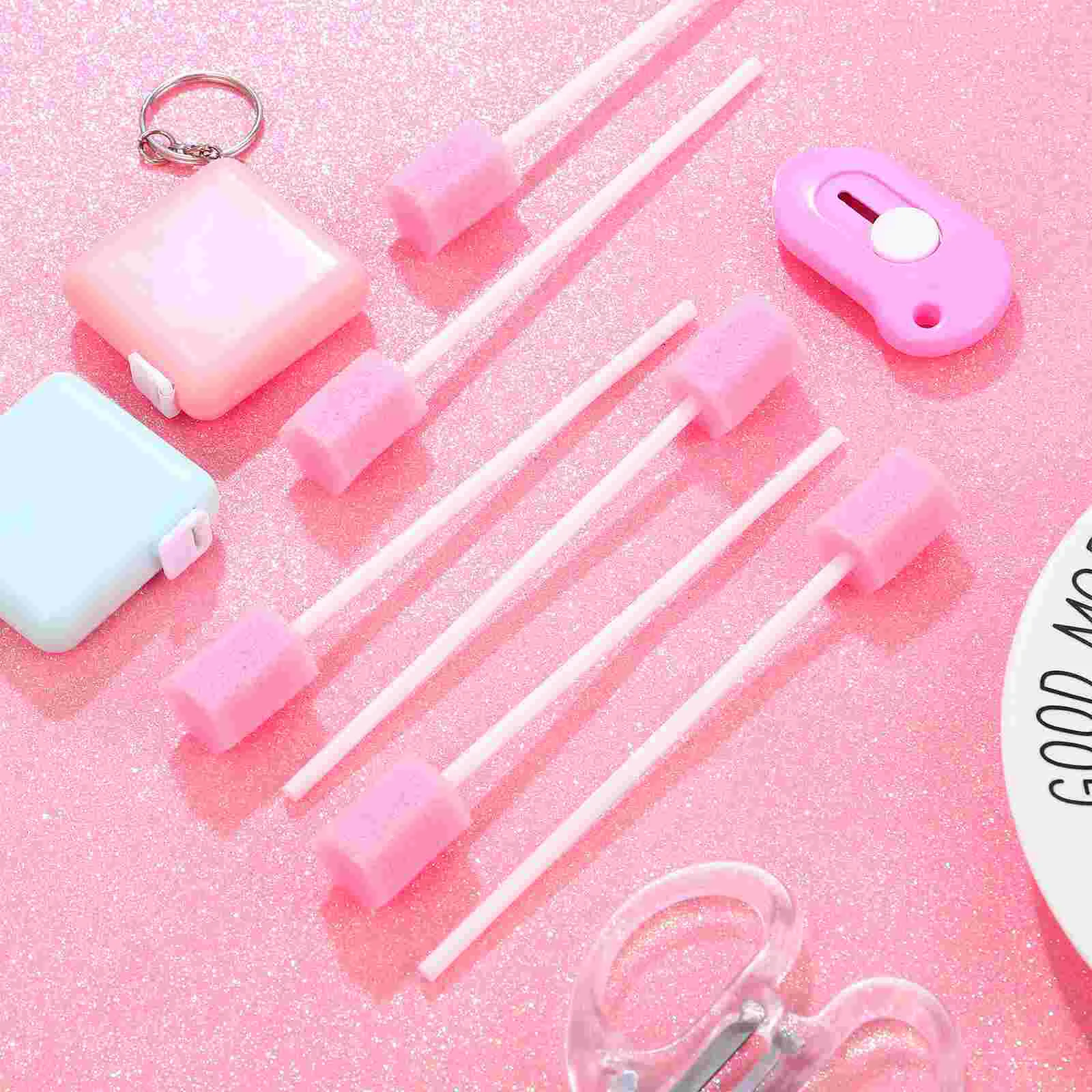 

100 Pcs Sticks for Ears Makeup Baby Cotton Buds Pads Toothpicks Mouth Sponges Elderly Swab Box