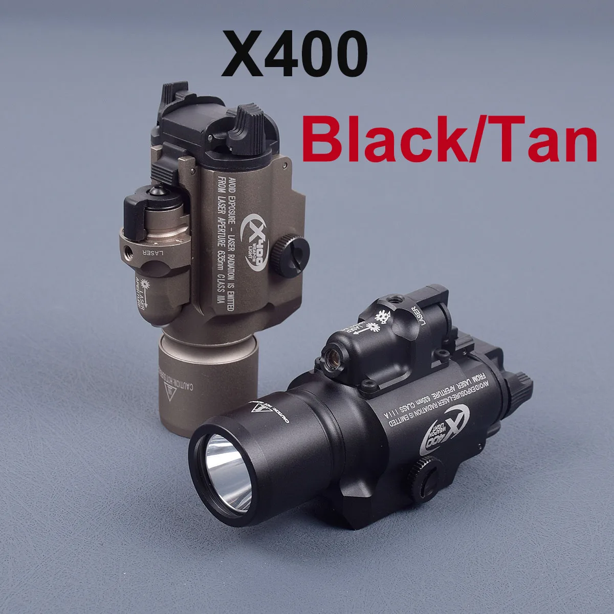 Surefir X400 Scout Light Combo Laser Handgun LED Flashlight Rifle Gun Laser Light for Picatinny