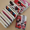 Cute Mickey Minnie Organ Card Bag PU Leather Wallet Cartoon Business Card Case Credit Card Holder Mini Zipper Clutch Bag 4