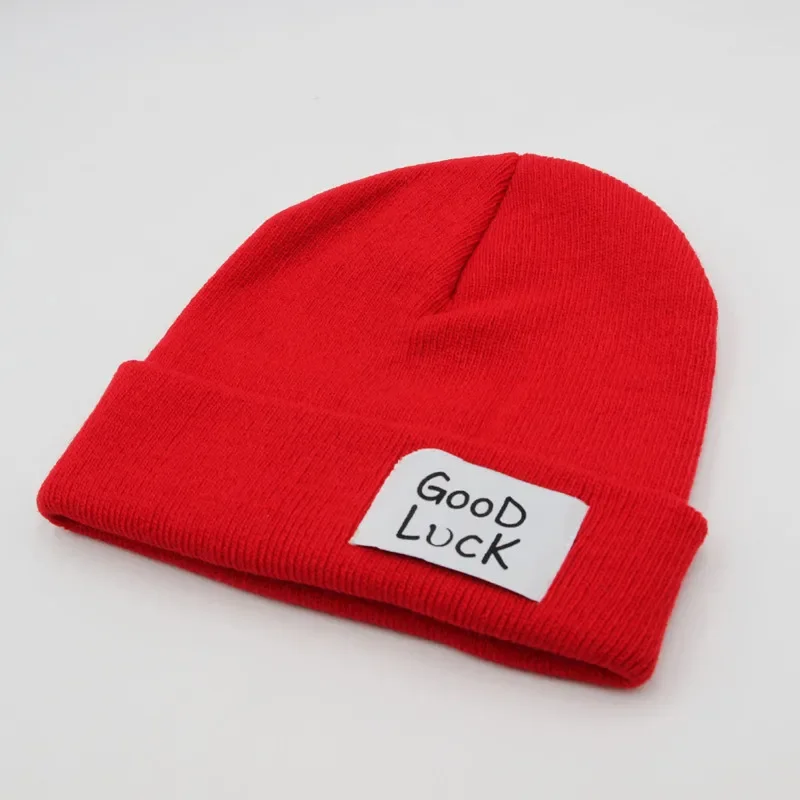 Anime Game Good Luck Wool Knitted Hat Cosplay Red Bell Shaped Bucket Cap Unisex Costume Prop Accessories cosplay hat cosplay prop accessories