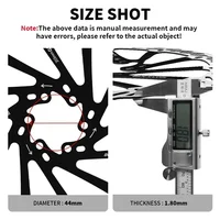 BUCKLOS ultraléger vtt vélo hydraulique frein à disque Rotor 160/180/203mm montagne route course vélo disque de frein avec 6 boulons gratuits 5