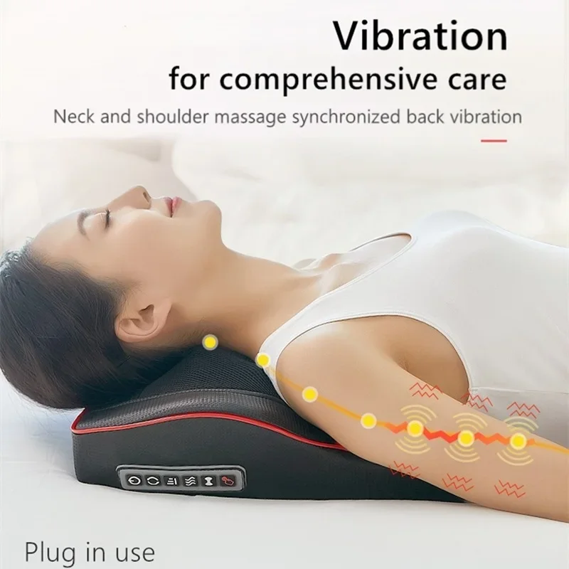 Portable Massage Pillow for Neck Back Shoulder Relief