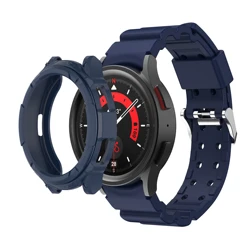 Silicone Strap and Protective Case Cover for Smartwatch Modification Kit (Blue)