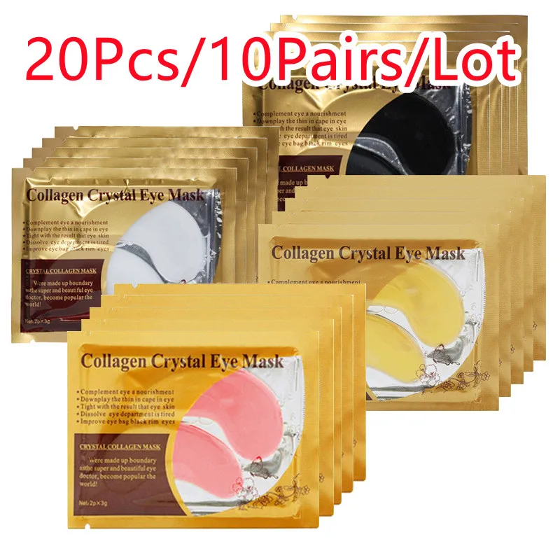 Bioaqua 10Pairs Gold Collagen Crystal Eye Mask Anti Wrinkle Eye Patches