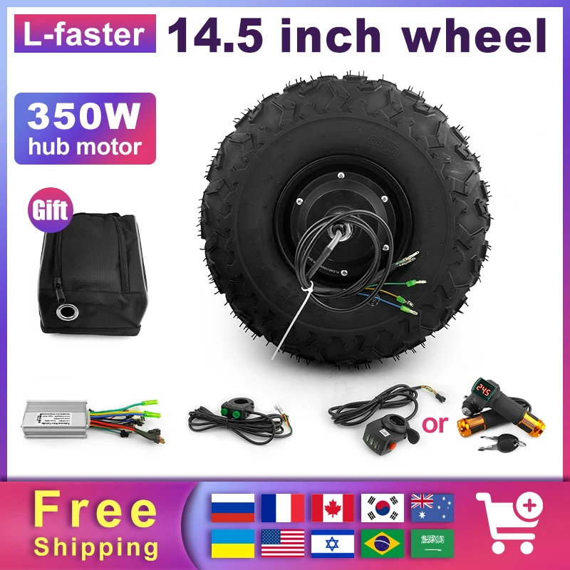 36v 48v 350w 500w Electric Wheelbarrow Gear Motor Electric Scooter Kit