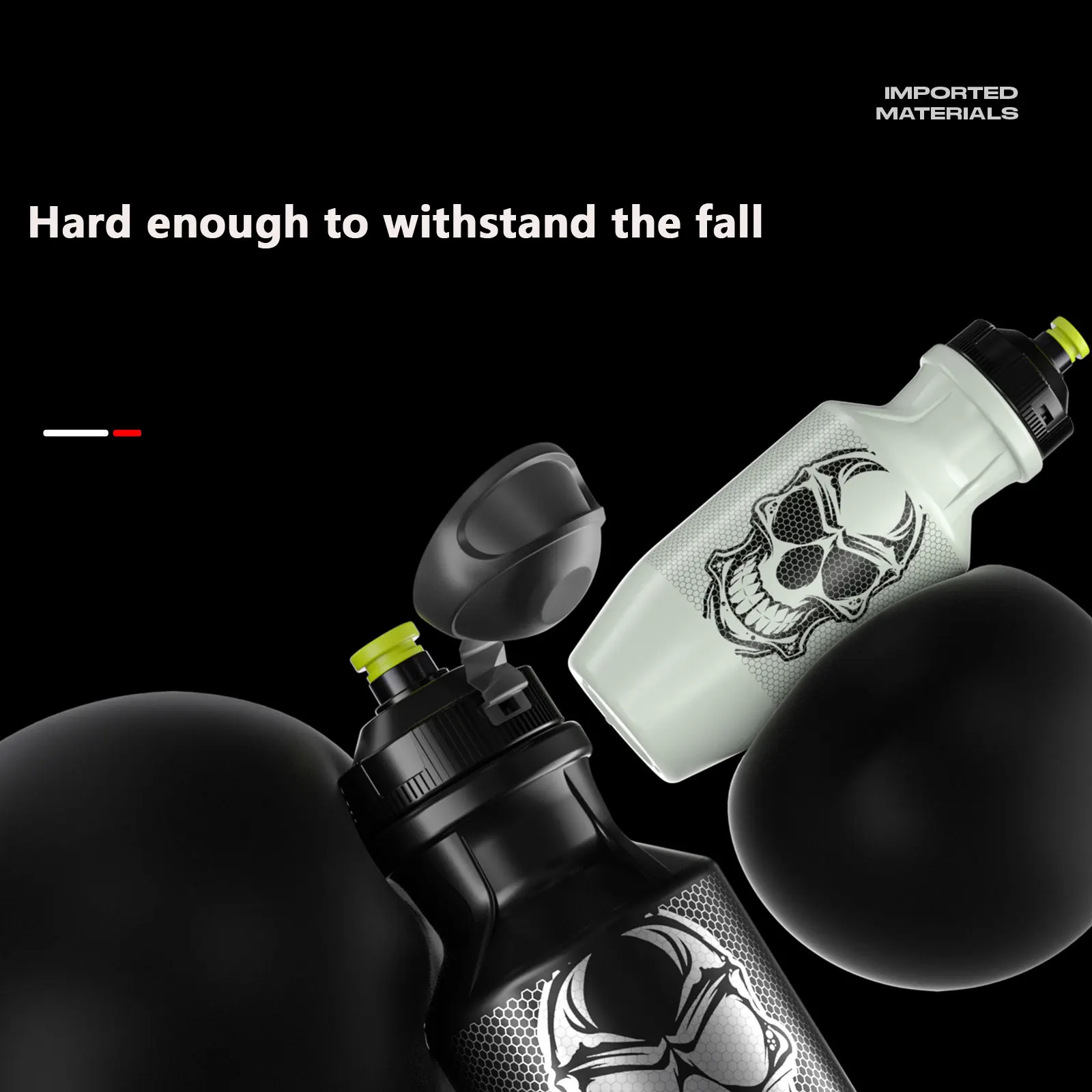 Water Bottle Bicycle Water Bottle Sports Bottle ENLEE 550ml Bicycle Water Bottle Food Grade Sports Fitness Running Riding Camping Hiking Kettle Leak-proof Bike Bottle Cage