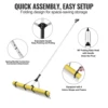 VEVOR Landscape Rake 36" Landscape Rake Lake Weed Rake w/102.36" Adjustable Extension for Loosening Soil/Lawn Care/Weeding Lake 4