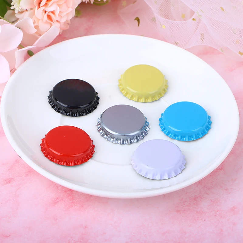 

100Pcs Crown Caps Homebrew Beer Caps Craft Beer Bottling Caps Oxygen Absorbing Seal Crown Caps for DIY Home Brewing Beer Tool
