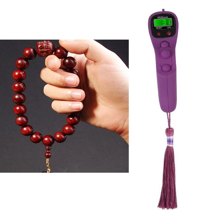 Electronic Digital Display Finger Handheld Counters Mechanical Number Click Counter for Golf Goods Counting Lap Knitting 4