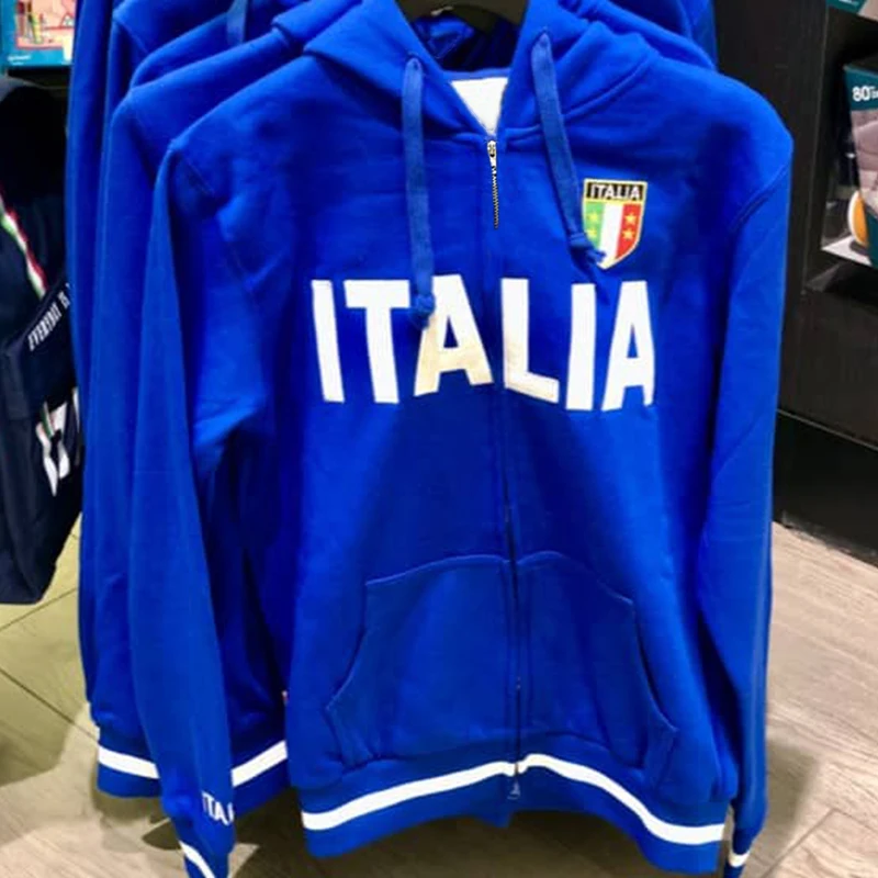 Retro Embroidered Zip-Up Hoodie