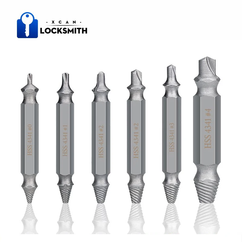 Damaged Screw Extractor Drill Bit 4/5/6pcs Broken Screw Bolt Remover Easily Take Out Stripped Screw Extractor Drill Bit Set