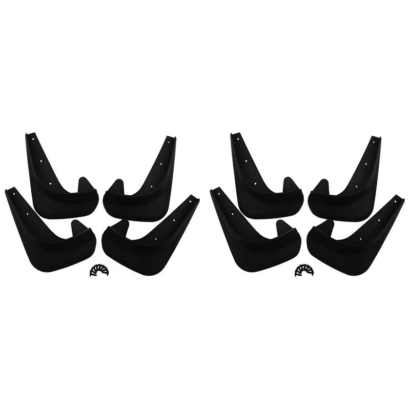 

8X Universal Mudflaps Mud Flaps Flap Splash Guards Mudguards Car Auto Van SUV Trucks Sedan Wheel Fender Front Rear